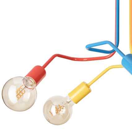 Пристельова люстра MATYLDA 5xE27/60W/230V барвистий