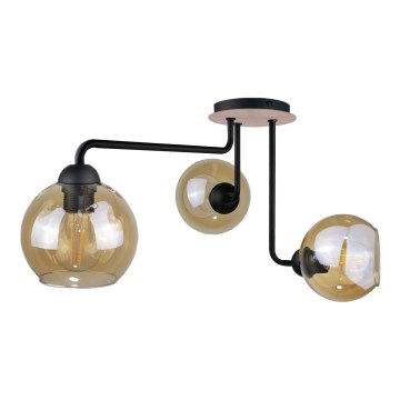 Пристельова люстра MONDE WOOD 3xE27/60W/230V