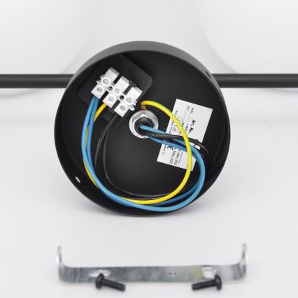 Пристельова люстра MOON 2xE27/15W/230V чорний