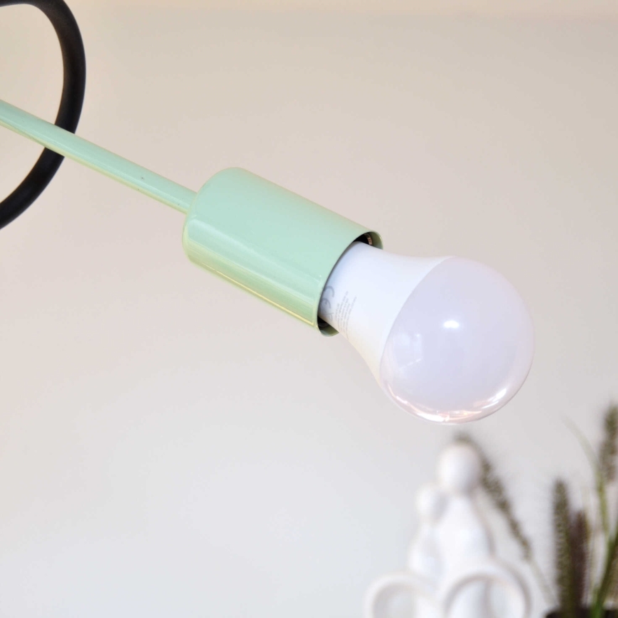 Пристельова люстра OXFORD 4xE27/15W/230V чорний/зелений