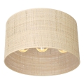 Пристельова люстра RATTAN 3xE27/60W/230V ротанґ