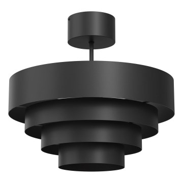 Пристельова люстра RINGS 1xE27/15W/230V чорний