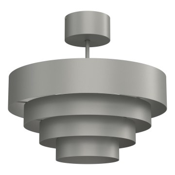 Пристельова люстра RINGS 1xE27/15W/230V сірий