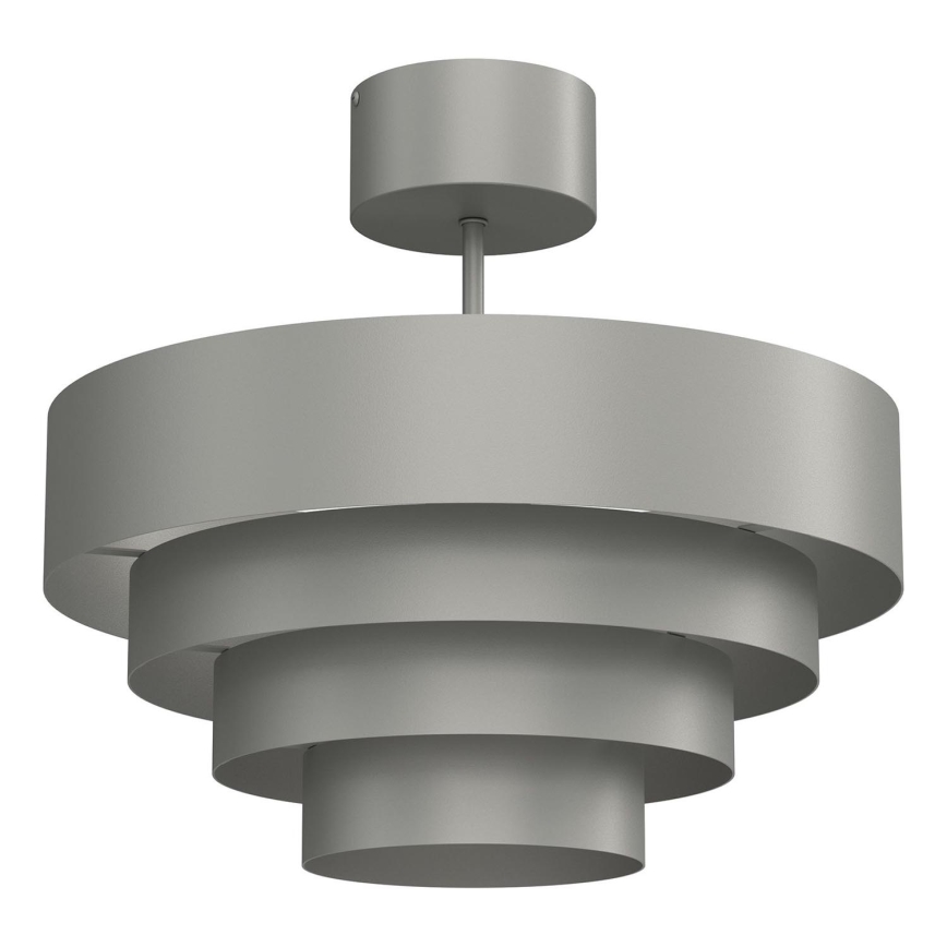 Пристельова люстра RINGS 1xE27/15W/230V сірий