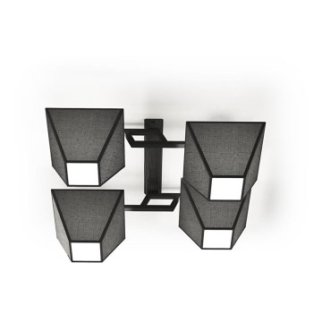 Пристельова люстра ROOF 4xE27/40W/230V чорний