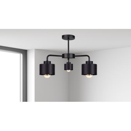 Пристельова люстра SIMPLY BLACK 3xE27/60W/230V