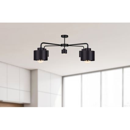 Пристельова люстра SIMPLY BLACK 5xE27/60W/230V