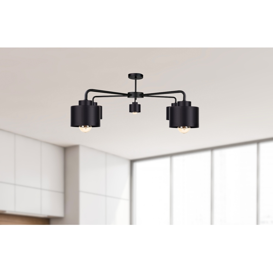 Пристельова люстра SIMPLY BLACK 5xE27/60W/230V