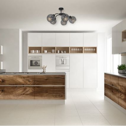 Пристельова люстра SOFIA 5xE27/60W/230V чорний