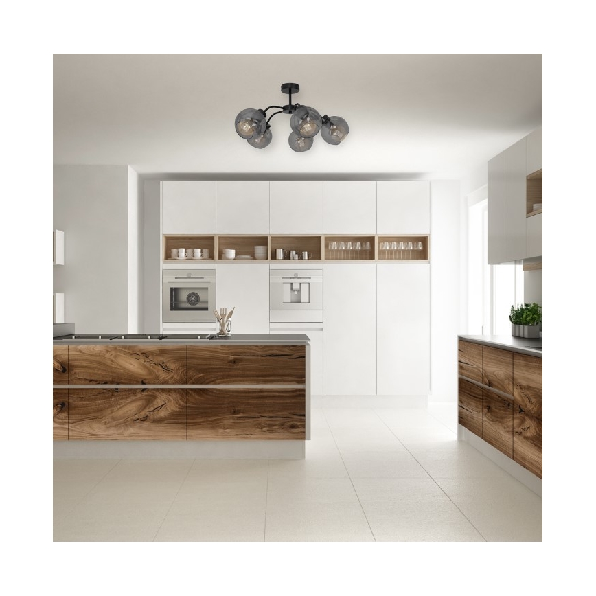 Пристельова люстра SOFIA 5xE27/60W/230V чорний