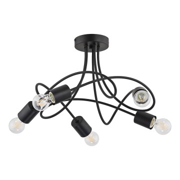 Пристельова люстра TARGO 5xE27/15W/230V чорний