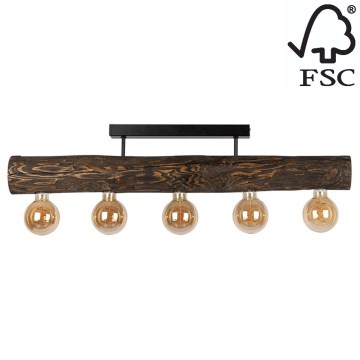 Пристельова люстра TRABO 5xE27/60W/230V сосна – сертифіковано FSC