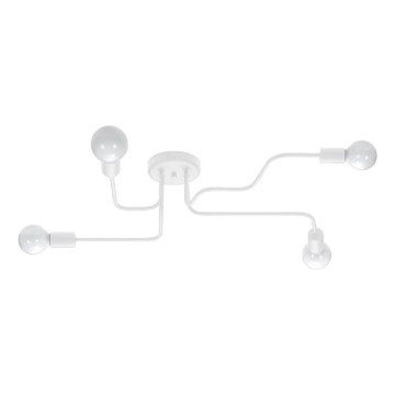 Пристельова люстра VECTOR 4xE27/15W/230V білий