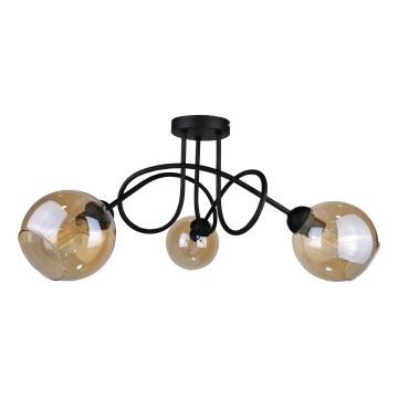 Пристельова люстра VENUS BLACK 3xE27/60W/230V