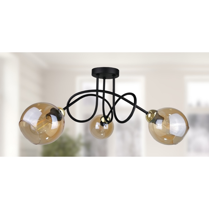 Пристельова люстра VENUS GOLD 3xE27/60W/230V