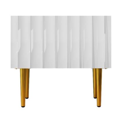 Прикроватная тумба ARCOS 46x50 см белый/золотистый