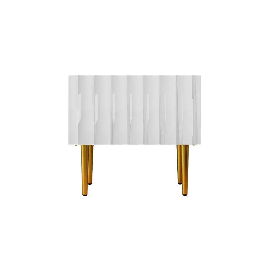 Прикроватная тумба ARCOS 46x50 см белый/золотистый