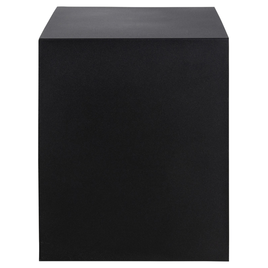 Прикроватная тумбочка BEKIM с возможностью настенного крепления, черная/бамбук