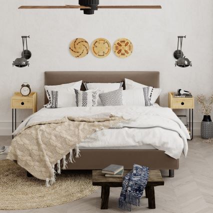 Прикроватная тумба CACTUS 60x29,5 см бежевый/черный