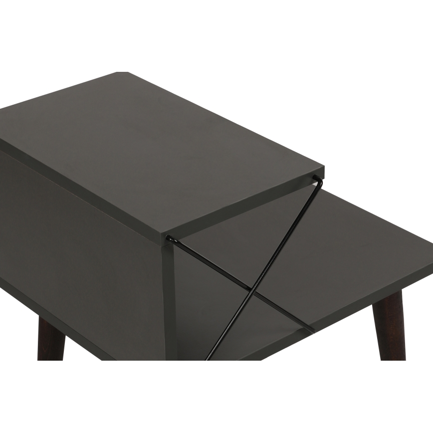 Прикроватная тумба CROSS 55x50 см антрацит