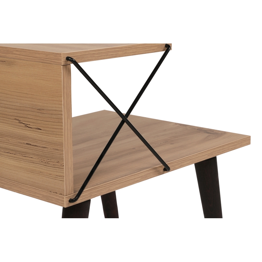 Прикроватная тумба CROSS 55x50 см коричневый