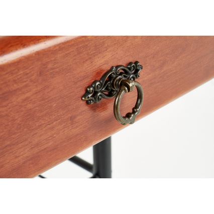 Прикроватная тумба FIONA 55x48 см коричневый/черный