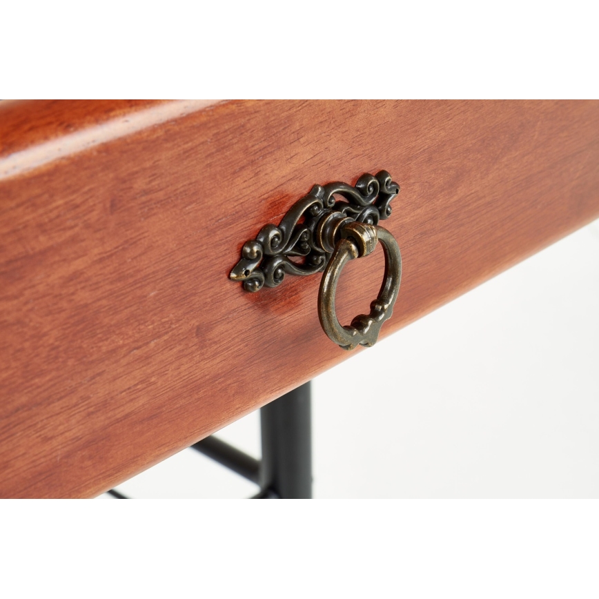 Прикроватная тумба FIONA 55x48 см коричневый/черный