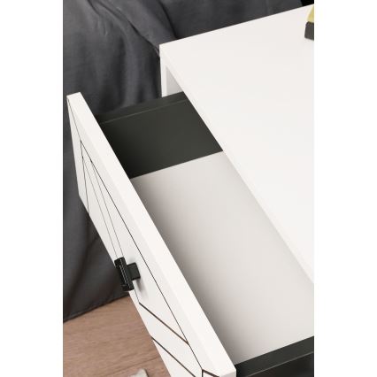 Прикроватная тумба LUNA 50x55 см белый
