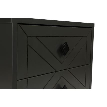 Прикроватная тумба LUNA 55x50 см антрацит/черный