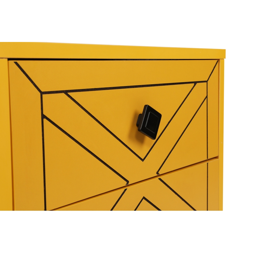 Прикроватная тумба LUNA 55x50 см желтый