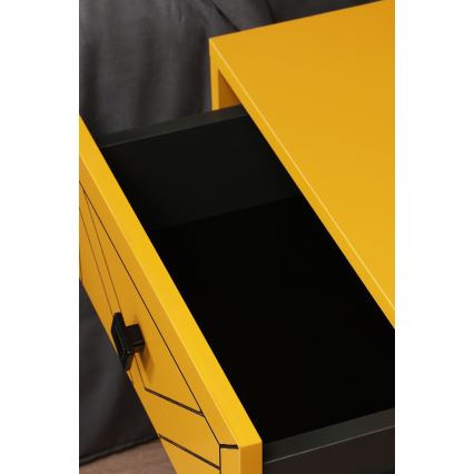 Прикроватная тумба LUNA 55x50 см желтый