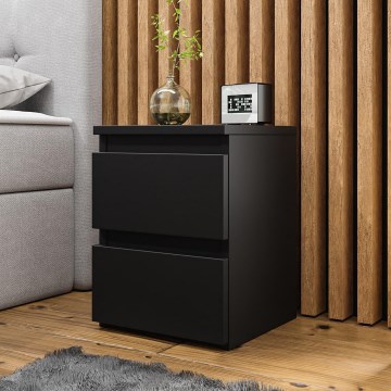 Прикроватная тумба MALWA 40x40 см матовый черный