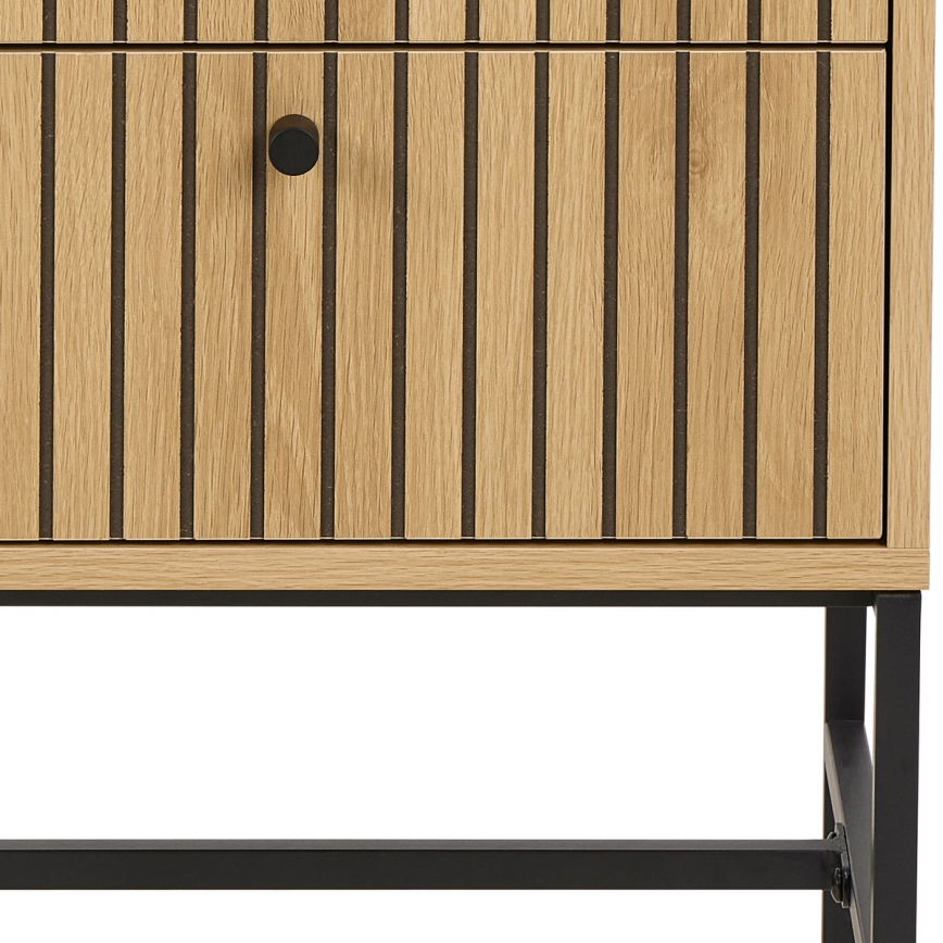 Прикроватная тумба OLIVIA с выдвижными ящиками, дуб