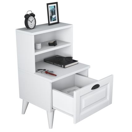 Прикроватная тумбочка RANI 45x74,4 см белая