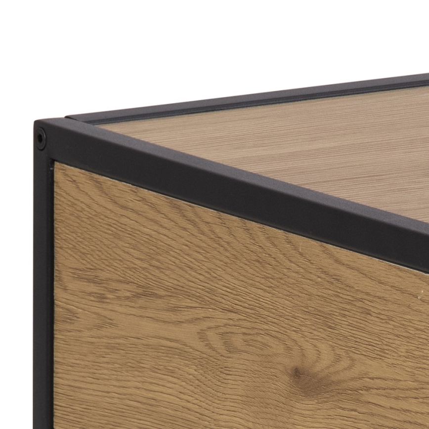 Прикроватная тумбочка SARON дуб/черный