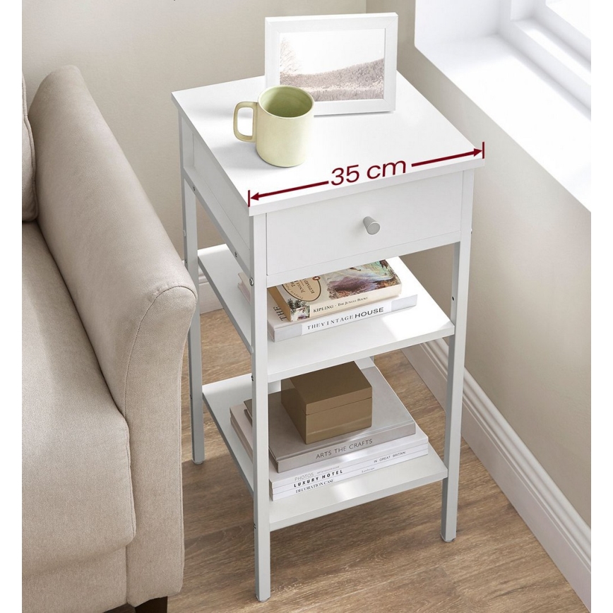 Прикроватная тумбочка ARIN белая