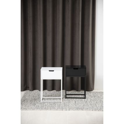 Прикроватная тумбочка CARLY белая