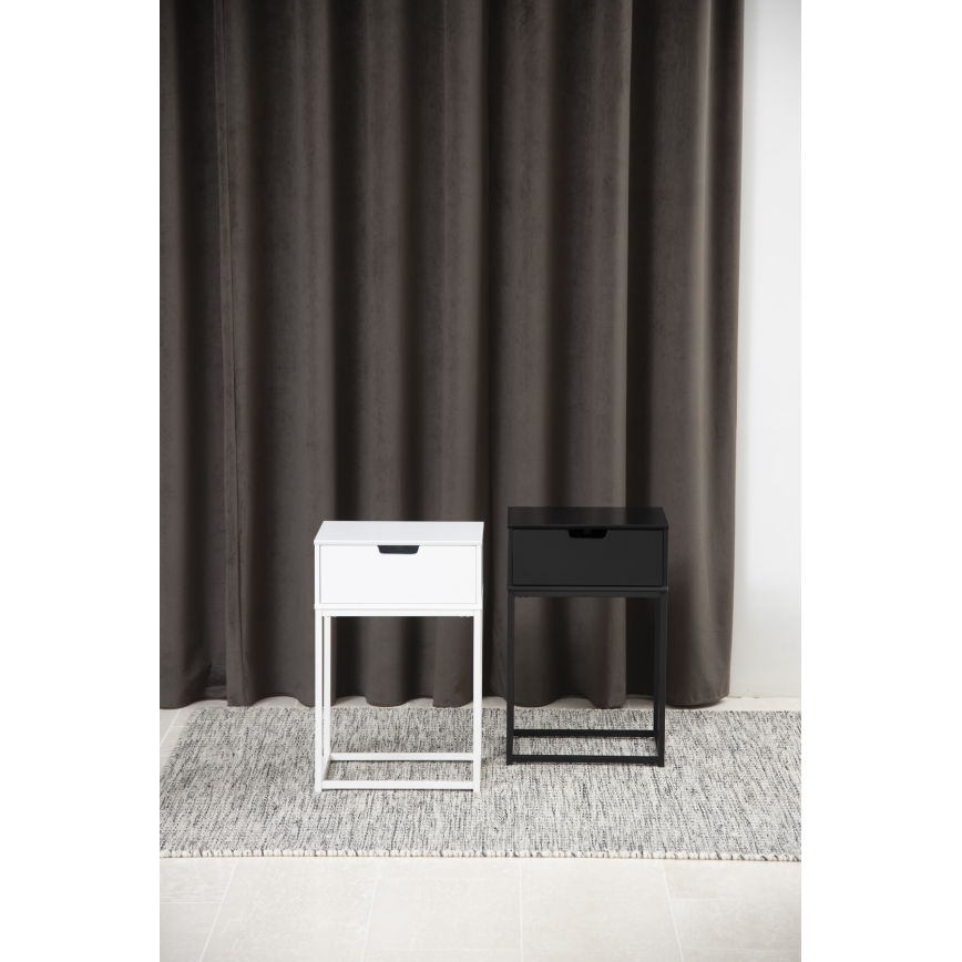 Прикроватная тумбочка CARLY белая