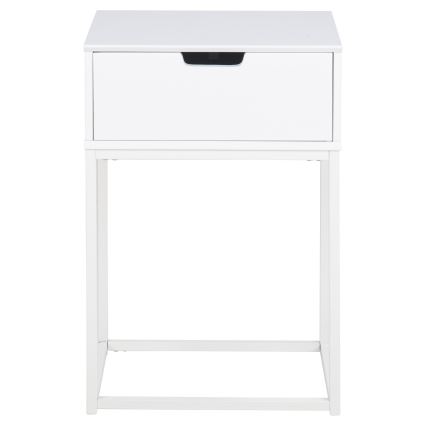 Прикроватная тумбочка CARLY белая