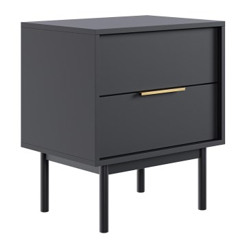 Прикроватная тумбочка ELI чёрная