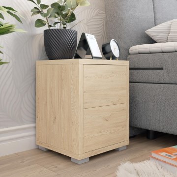 Прикроватная тумбочка GESITA 38x30 см дуб Кремона