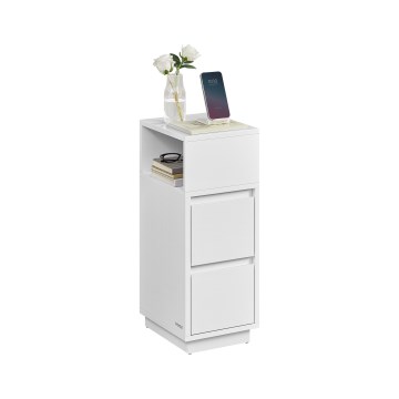 Прикроватная тумбочка KELO 25x30 см белая