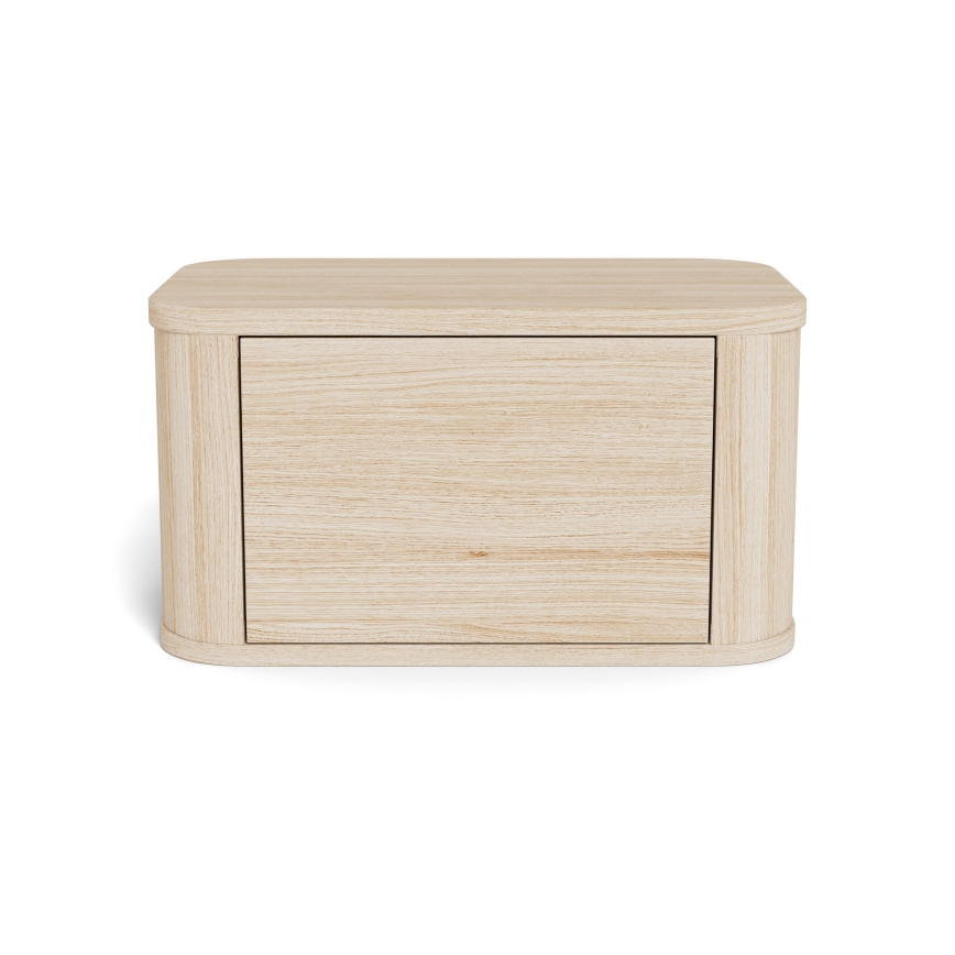 Прикроватная тумбочка MADERA 46x30 см, белый дуб