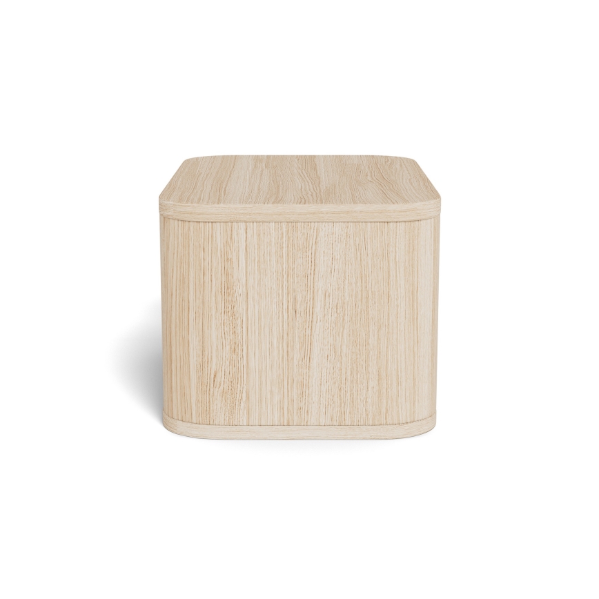 Прикроватная тумбочка MADERA 46x30 см, белый дуб