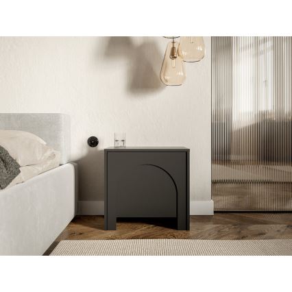 Прикроватная тумбочка NIO антрацит
