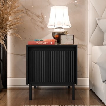 Прикроватная тумбочка OZMI 45x50 см чёрная