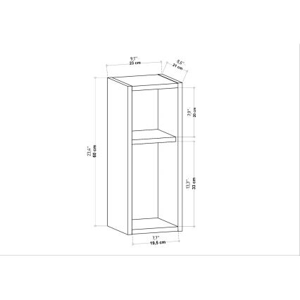 Прикроватная тумбочка TILMO, антрацит