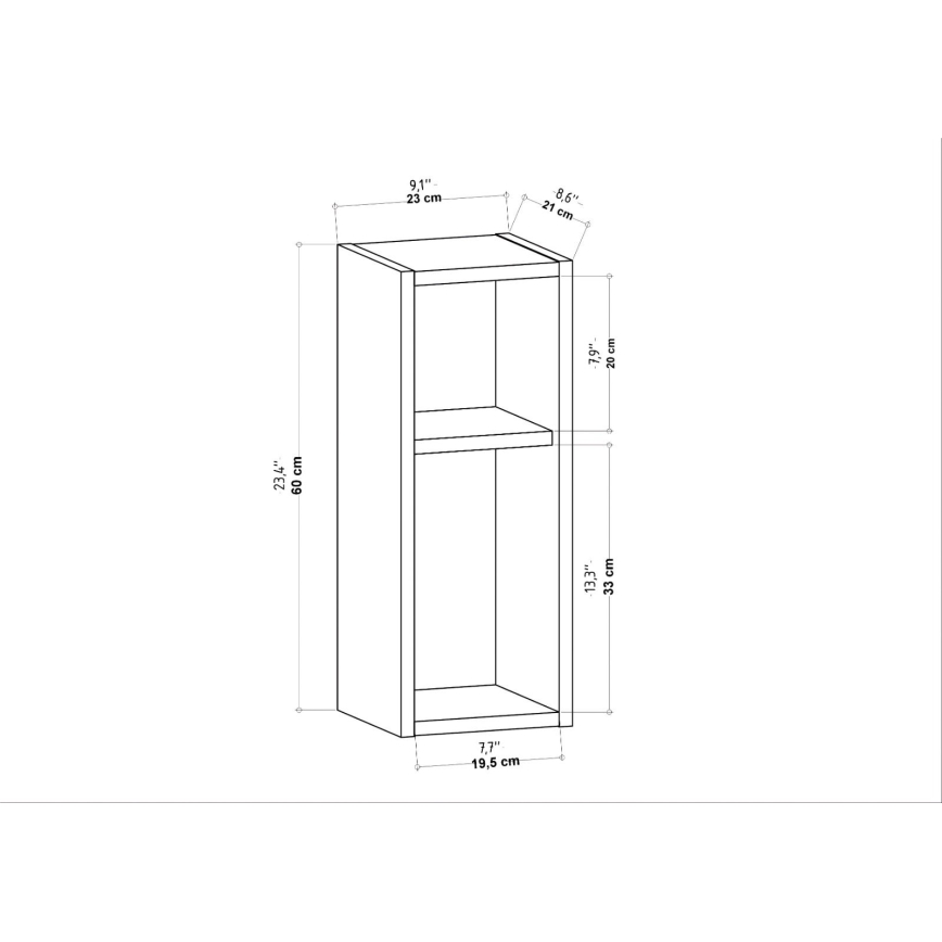 Прикроватная тумбочка TILMO, антрацит