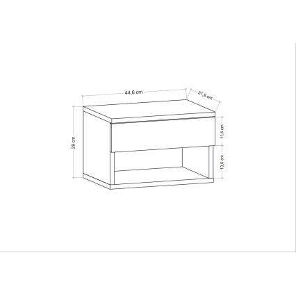 Прикроватная тумбочка VETRA белая