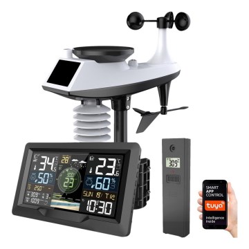 Професійна метеостанція з кольоровим LCD-дисплеєм 5В/2xAA + 3xAA + 2xAA Wi-Fi Tuya